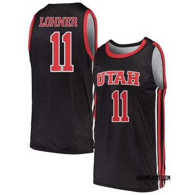 Men's Caleb Lohner Utah Utes Replica Basketball Jersey - Black