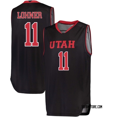 Men's Caleb Lohner Utah Utes Replica Performance Basketball Jersey - Black