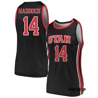 Women's Brandon Haddock Utah Utes Replica Basketball Jersey - Black