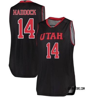 Women's Brandon Haddock Utah Utes Replica Performance Basketball Jersey - Black