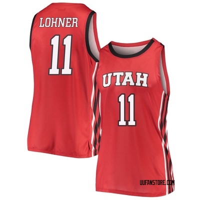 Women's Caleb Lohner Utah Utes Replica Basketball Jersey - Red