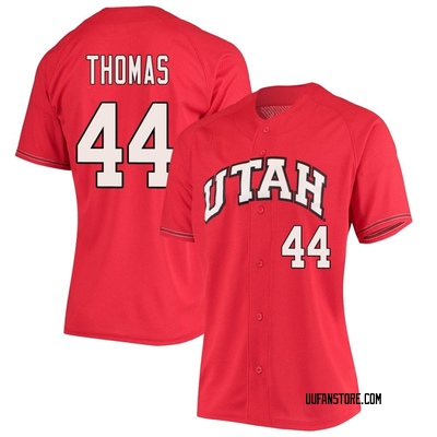 Women's Ethan Thomas Utah Utes Replica Performance Baseball Jersey - Red